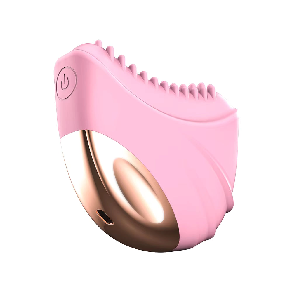 Vibrating Face Massager Lymphatic Contour Facial Brush for Jawline & Chin Sculpting